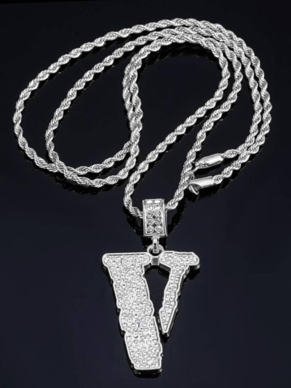 New VLONE Hip-hop Silver Chain