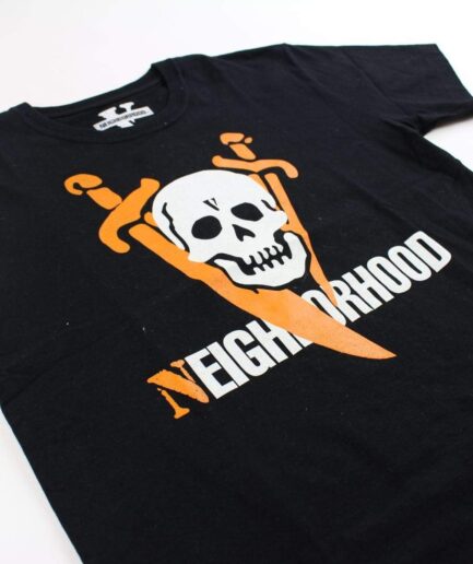 Vlone x Neighborhood Skull Logo Tee