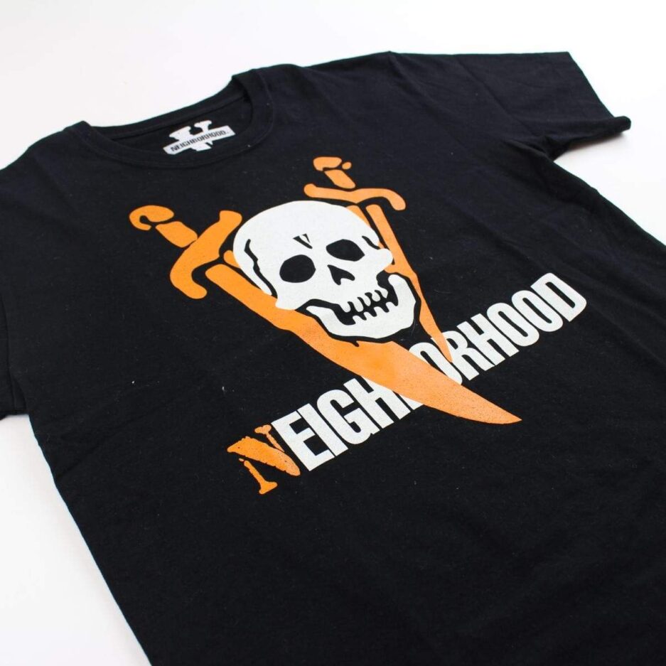 Vlone x Neighborhood Skull Logo Tee