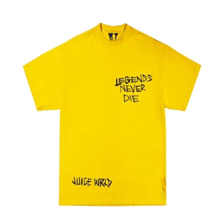 Juice Wrld x Vlone Inferno Tee Yellow for Adults (1)