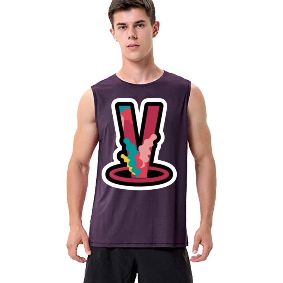 Nav X Vlone Circle Print V Sleeveless Shirt 2