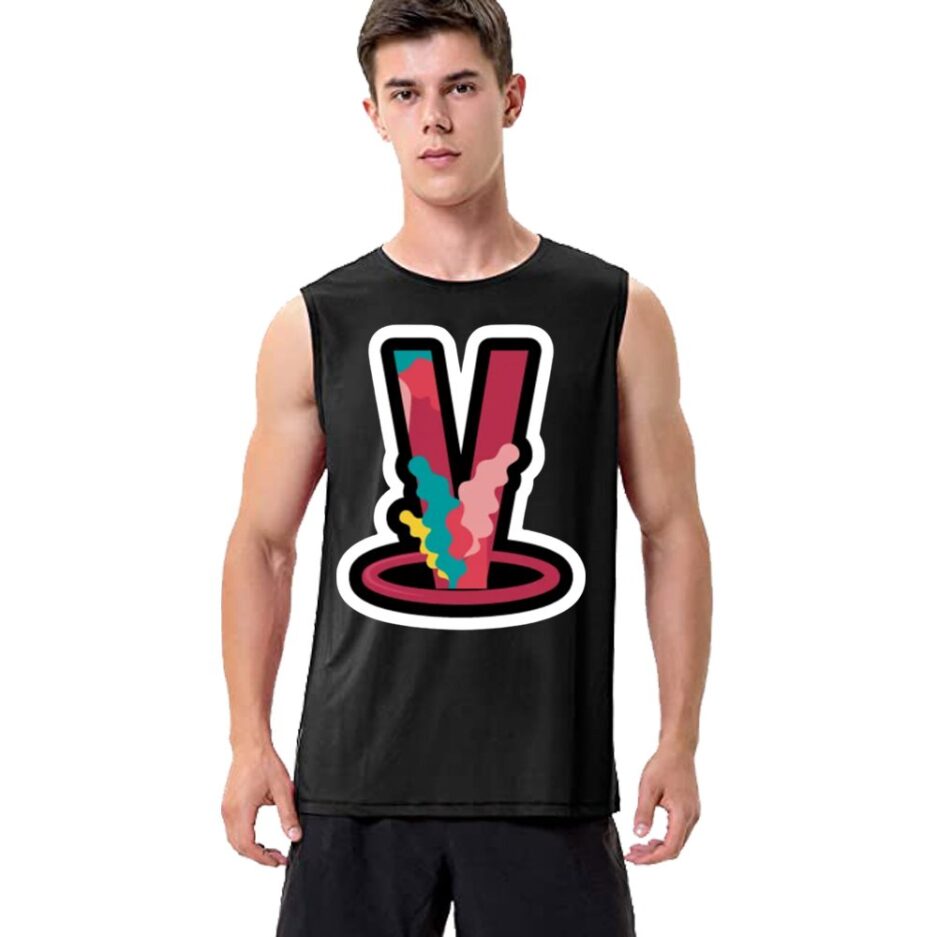 Nav X Vlone Circle Print V Sleeveless Shirt 4