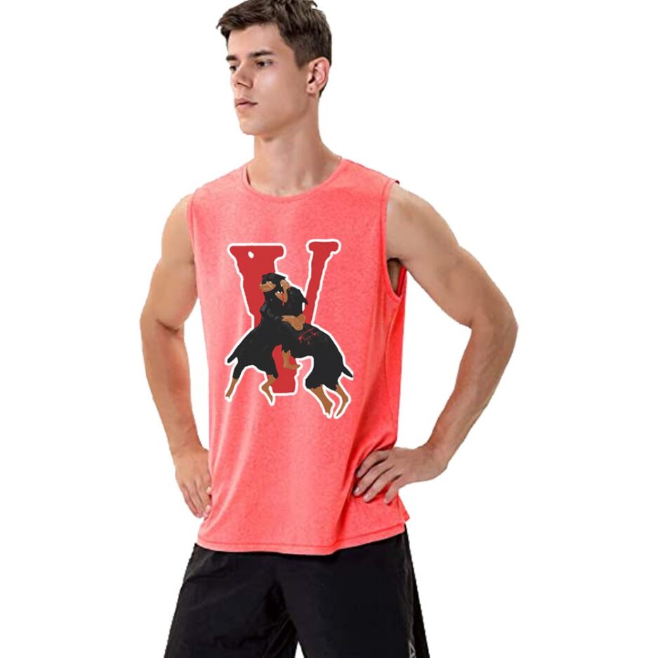 Nav X Vlone Dogs Sleeveless Shirt With Big V Letter 2