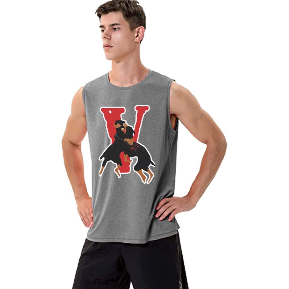 Nav X Vlone Dogs Sleeveless Shirt With Big V Letter 3