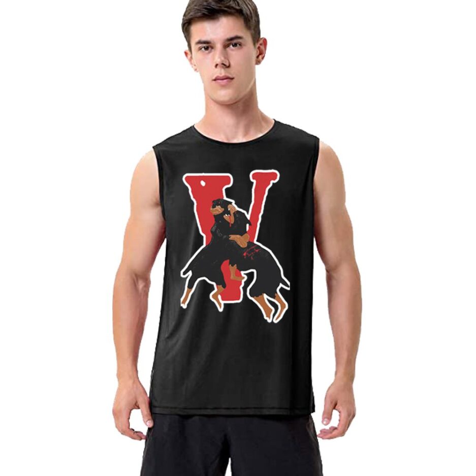 Nav X Vlone Dogs Sleeveless Shirt With Big V Letter 4