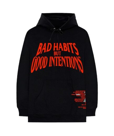 Vlone Bad Habits But Good Intentions Hoodie