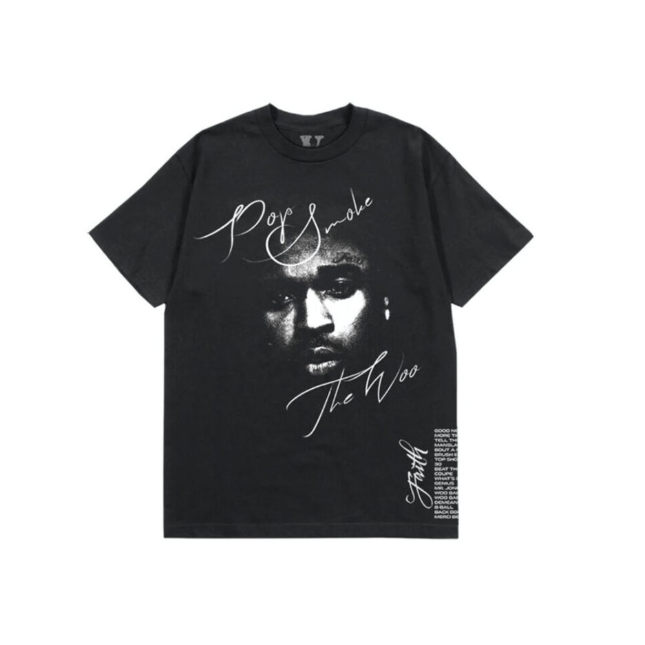 Pop Smoke x Vlone Faith Black T-Shirt