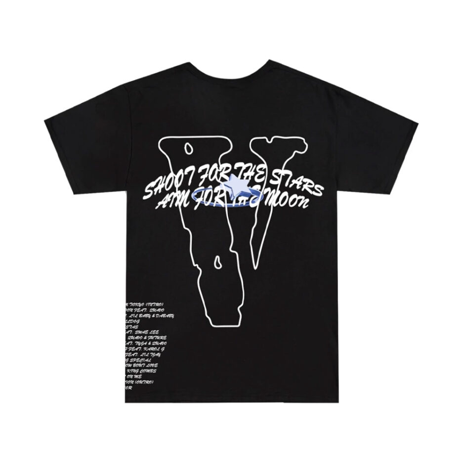 Pop Smoke x Vlone Tracklist Tee - Black