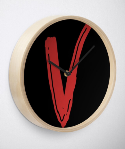 VLone Red V Clock