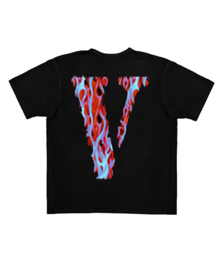 Skully Red Flame T-Shirt – Black