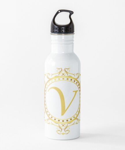 V Lone King Shape Letter Water Bottle