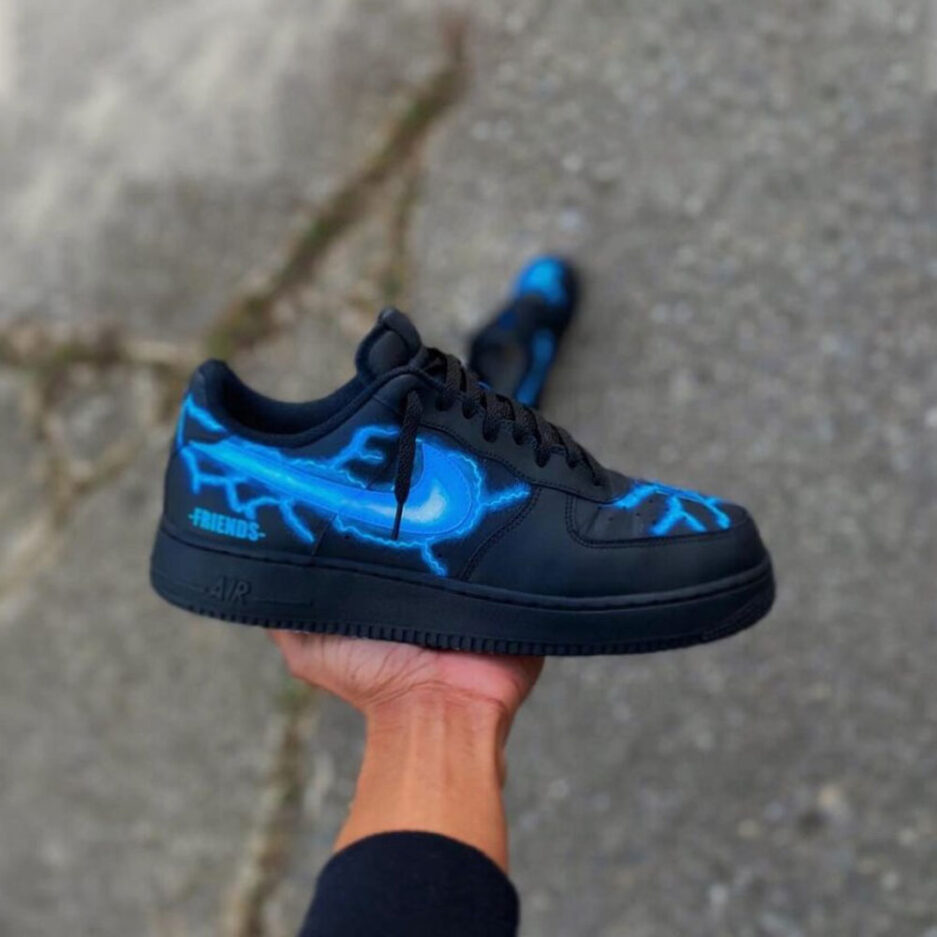 VLONE Custom lighting Air Force Shoes (1)