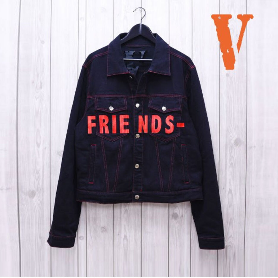 VLONE Denim Friends Jean Jacket (Red)