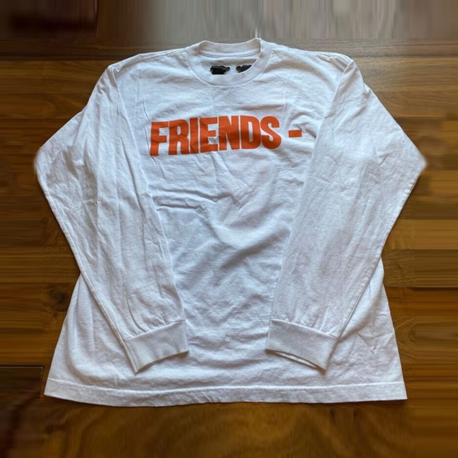 VLONE Friends Sweatshirt Orange & White (2)