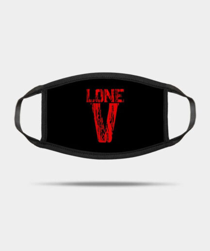 VLONE Red Printed Face Mask