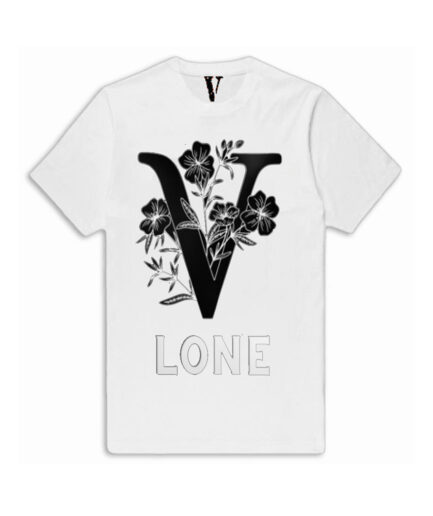 Vlone Black Flowers T Shirt (1)