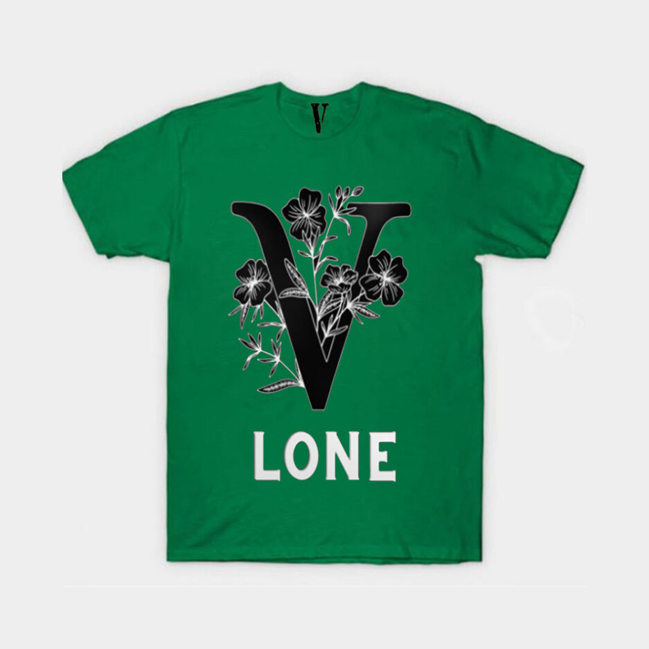 Vlone Black Flowers T Shirt (3)