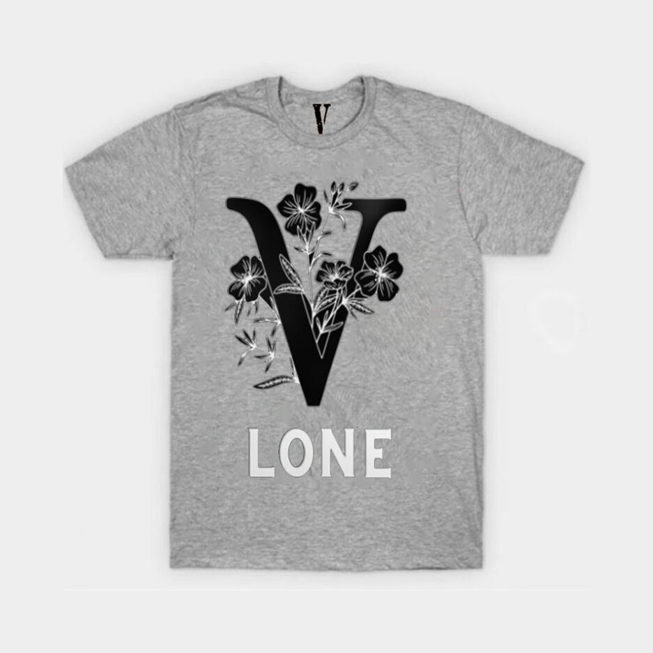 Vlone Black Flowers T Shirt (4)