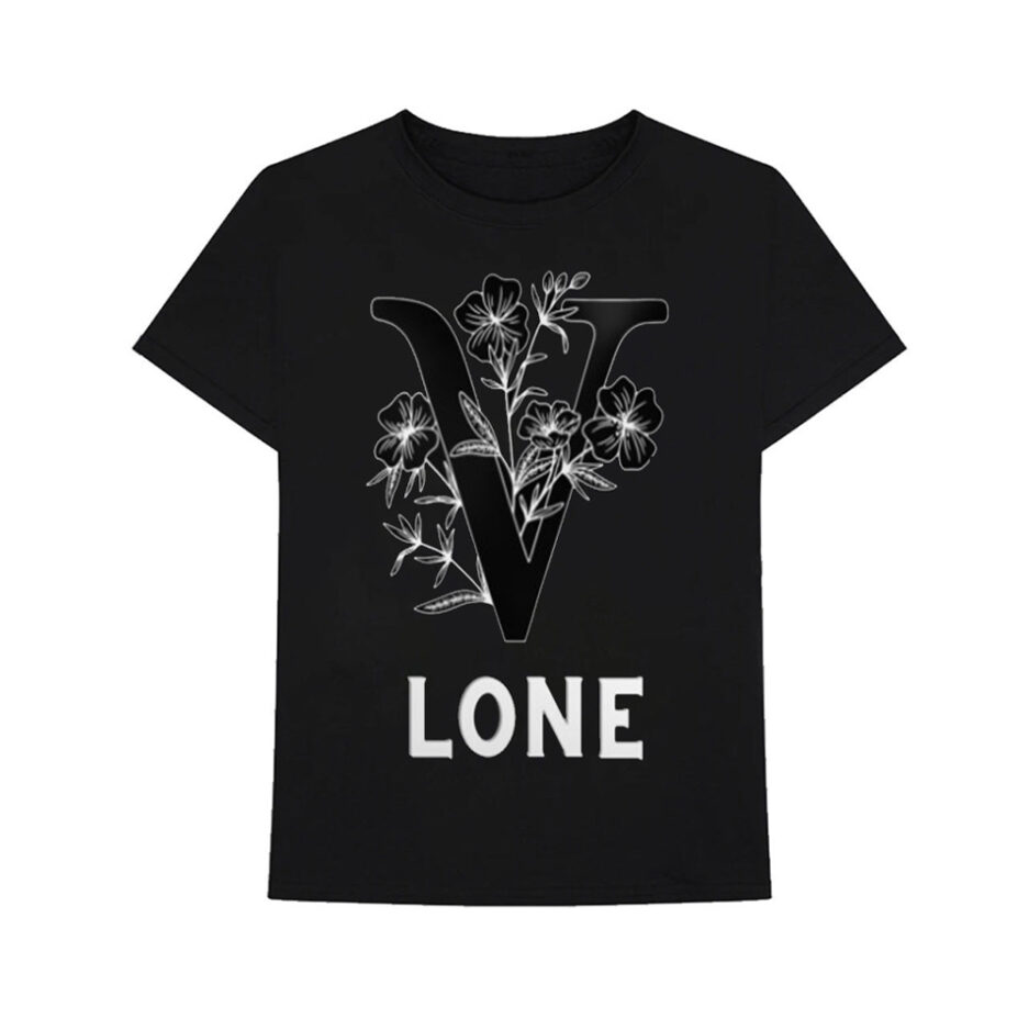 Vlone Black Flowers T Shirt (5)