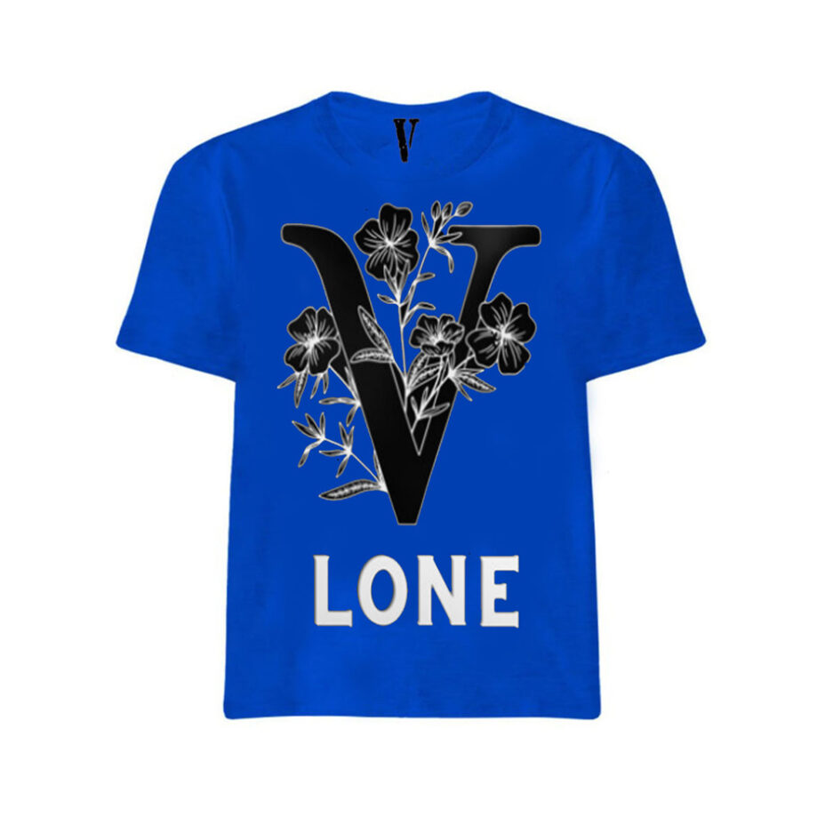 Vlone Black Flowers T Shirt (6)