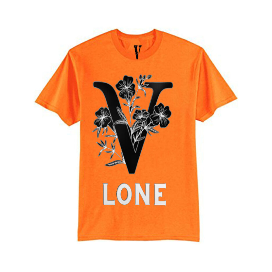 Vlone Black Flowers T Shirt (9)