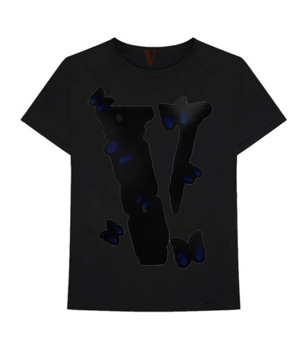 Vlone Black Shape Butterfly T Shirt (1)