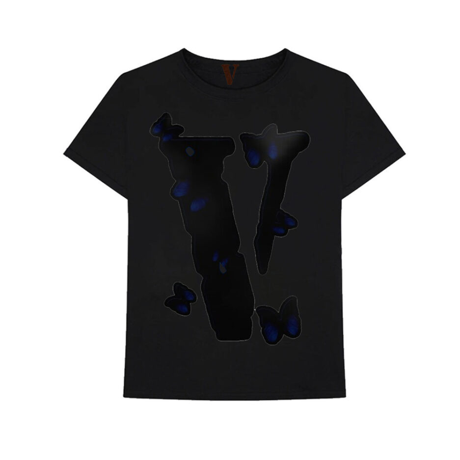 Vlone Black Shape Butterfly T Shirt (1)