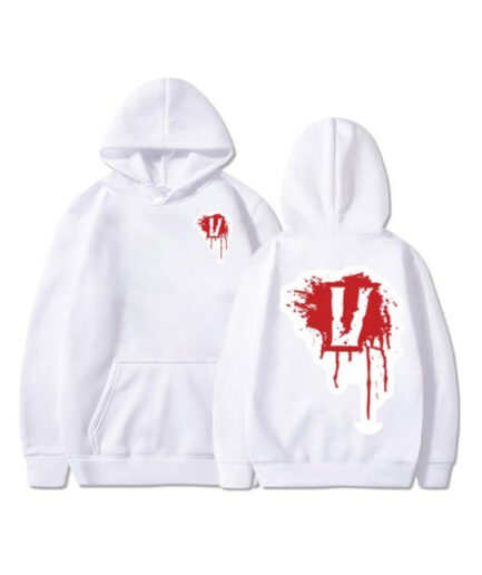 Vlone Blood V Pullover Hoodie (2)