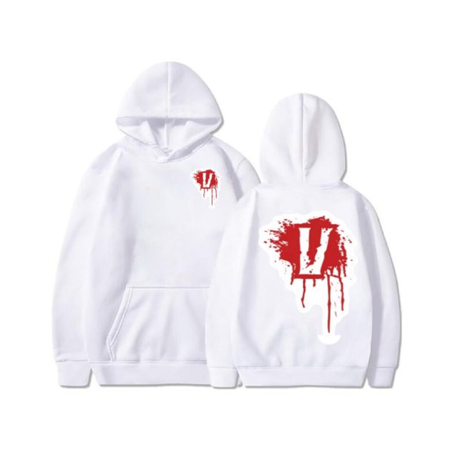 Vlone Blood V Pullover Hoodie (2)