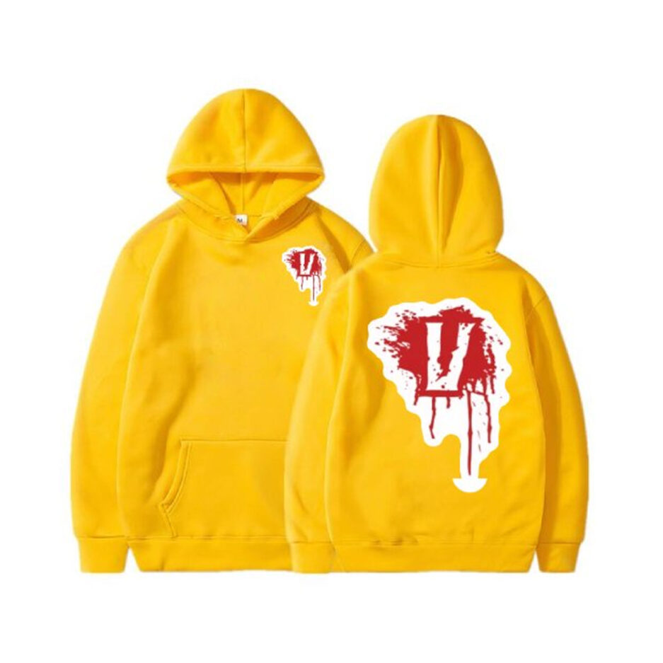 Vlone Blood V Pullover Hoodie (4)