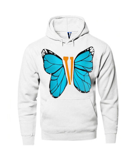 Vlone Blue ButterFly Hoodie