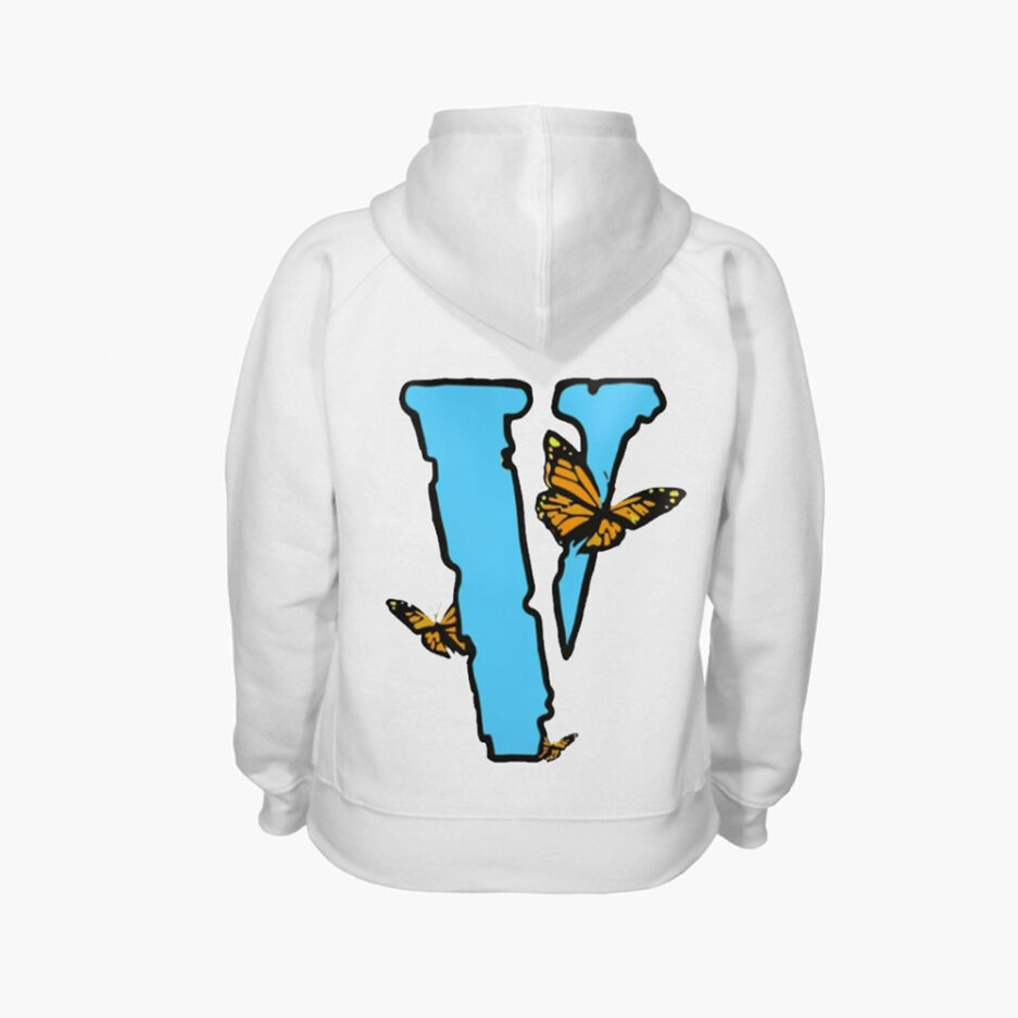 Vlone Blue ButterFly Hoodie