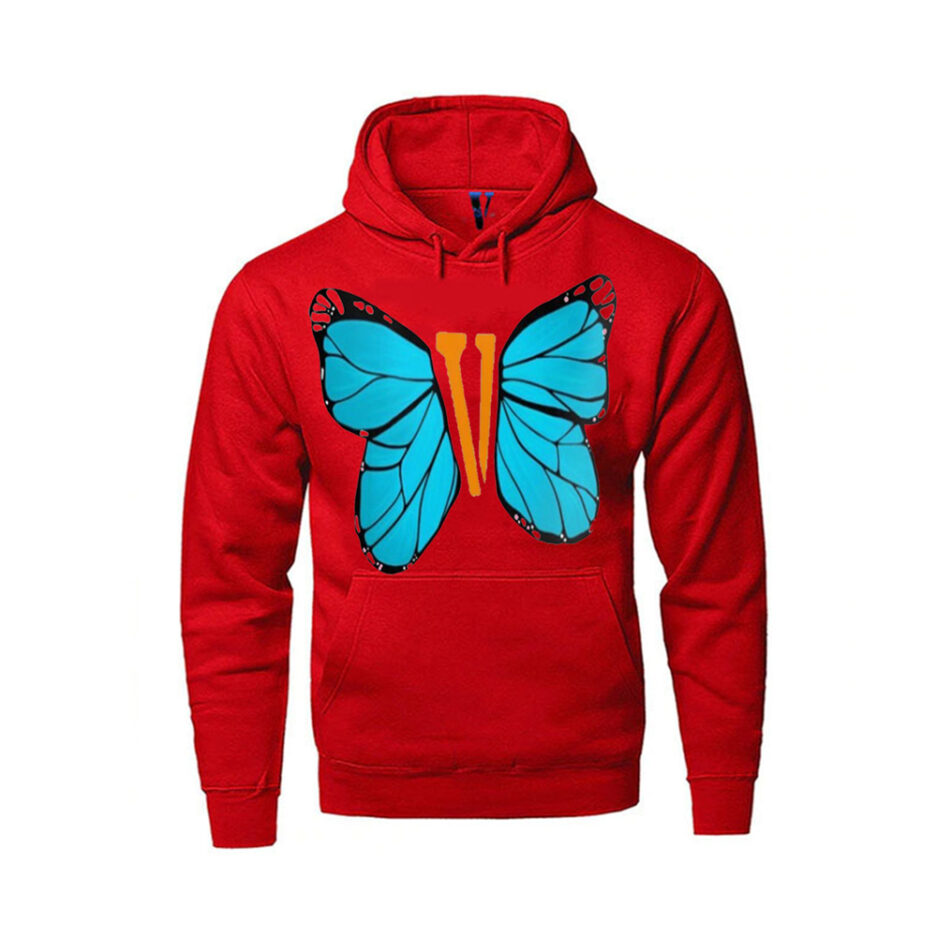 Vlone Blue ButterFly Hoodie