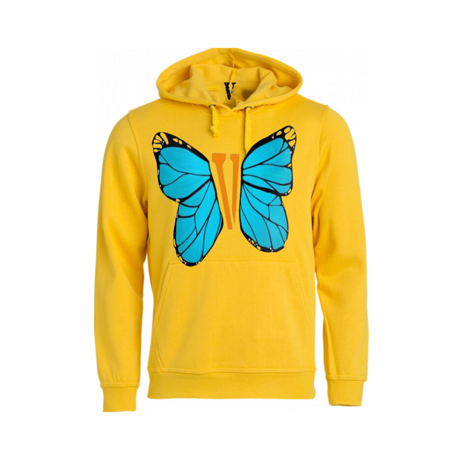 Vlone Blue ButterFly Hoodie