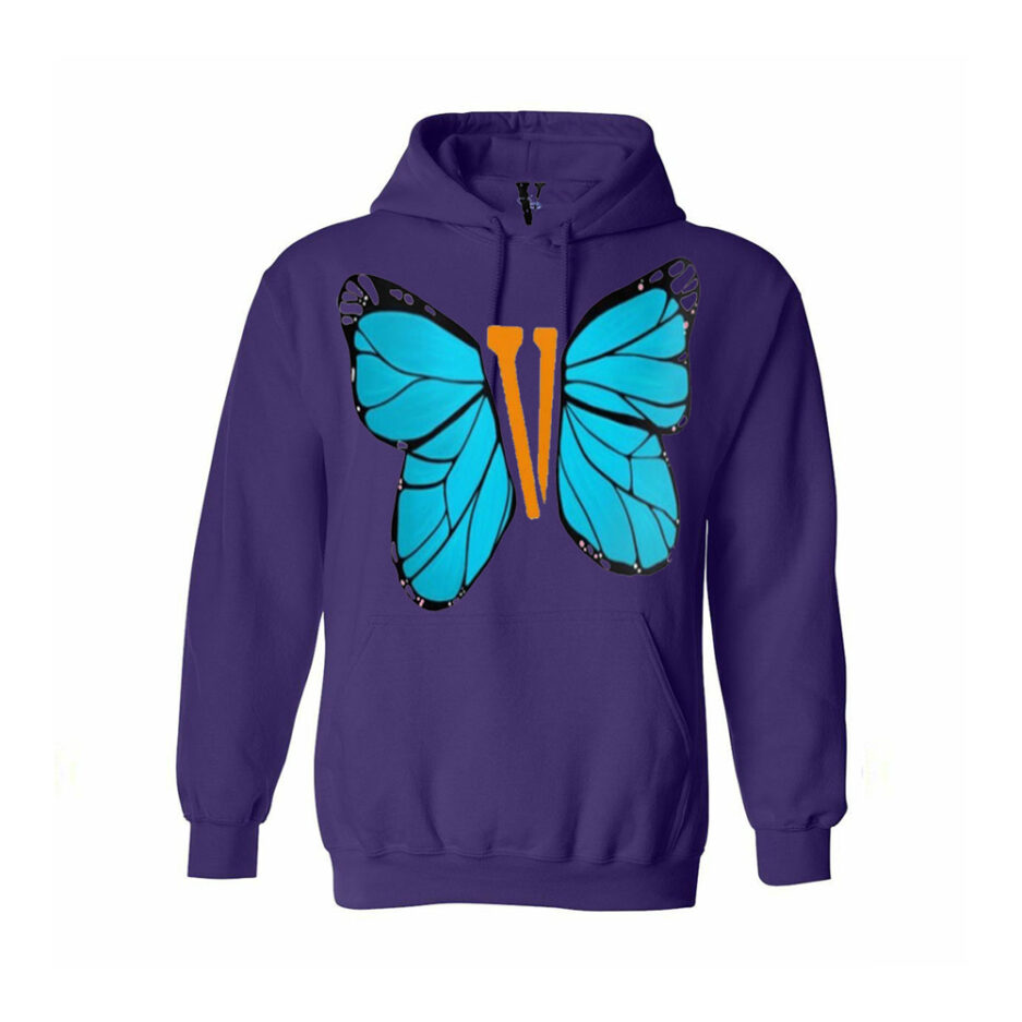 Vlone Blue ButterFly Hoodie