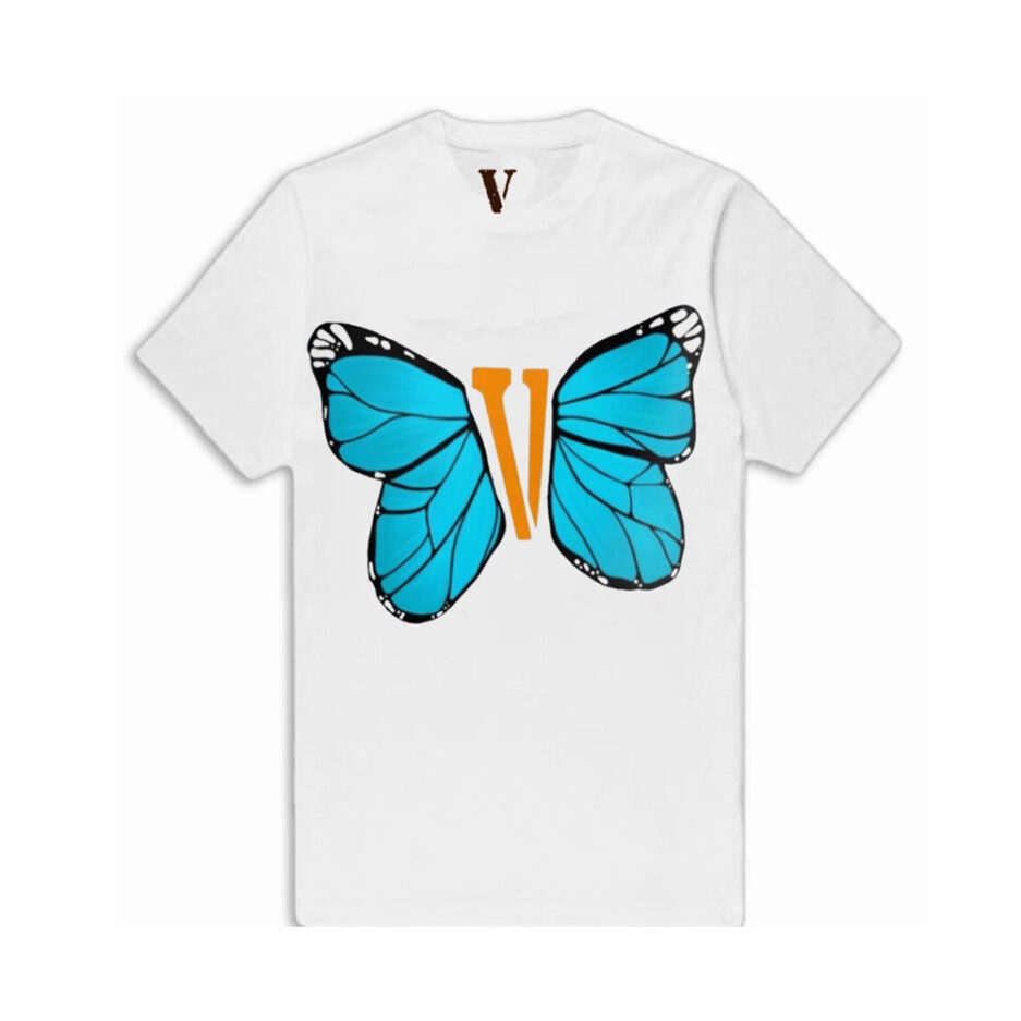 Vlone Blue Butterfly T Shirt (1)