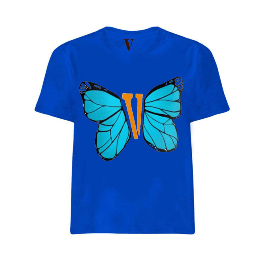 Vlone Blue Butterfly T Shirt (6)