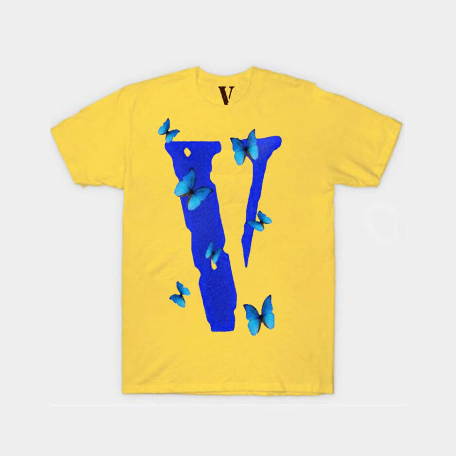 Vlone Blue Butterfly T Shirt – White (7)