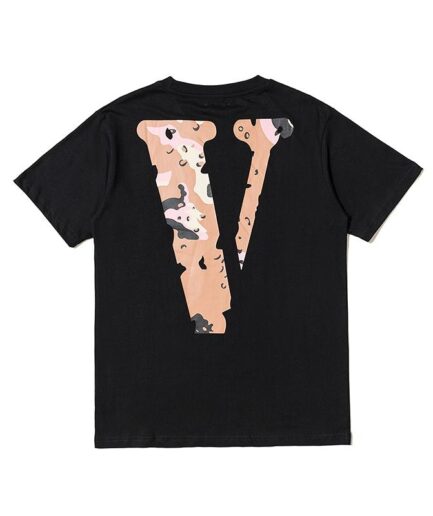 Vlone Nyc Desert Camo Friends Black Tee