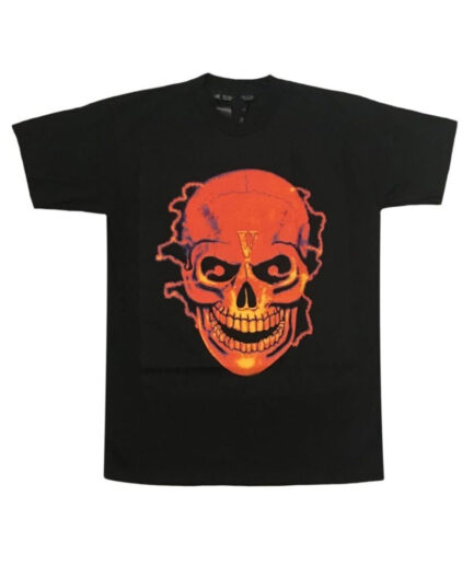 Vlone Flame Skull Tee Shirt (2)