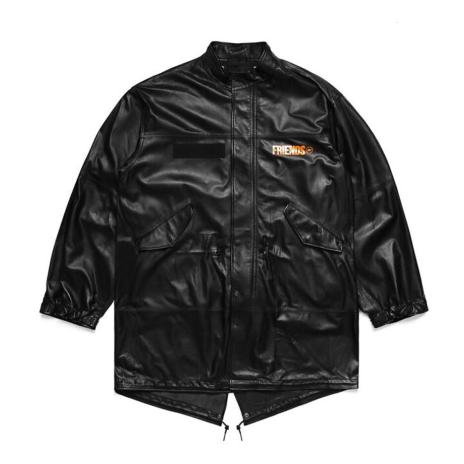 Vlone Fragment Leather Jacket (1)