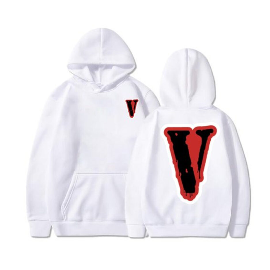 Vlone Friend Big V Letter Hoodie (2)