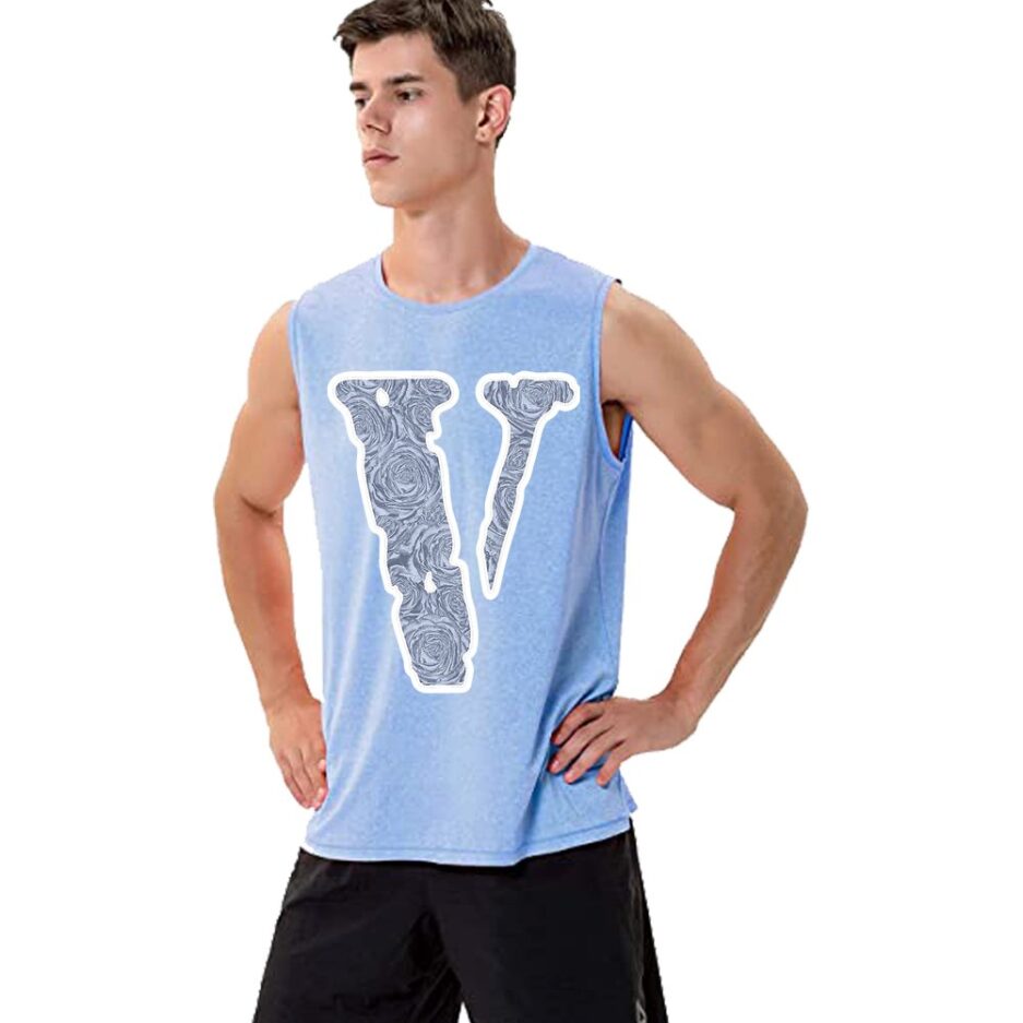 Vlone Friend Big V Letter Sleeveless Shirt 1