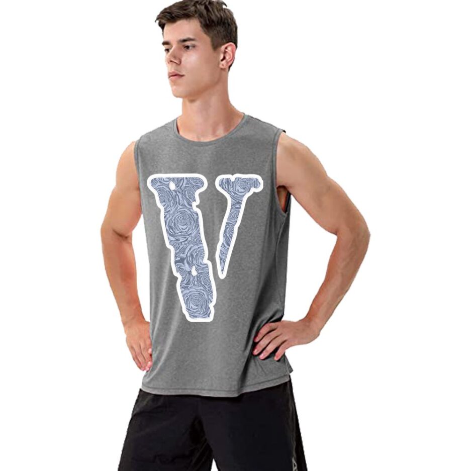 Vlone Friend Big V Letter Sleeveless Shirt 3