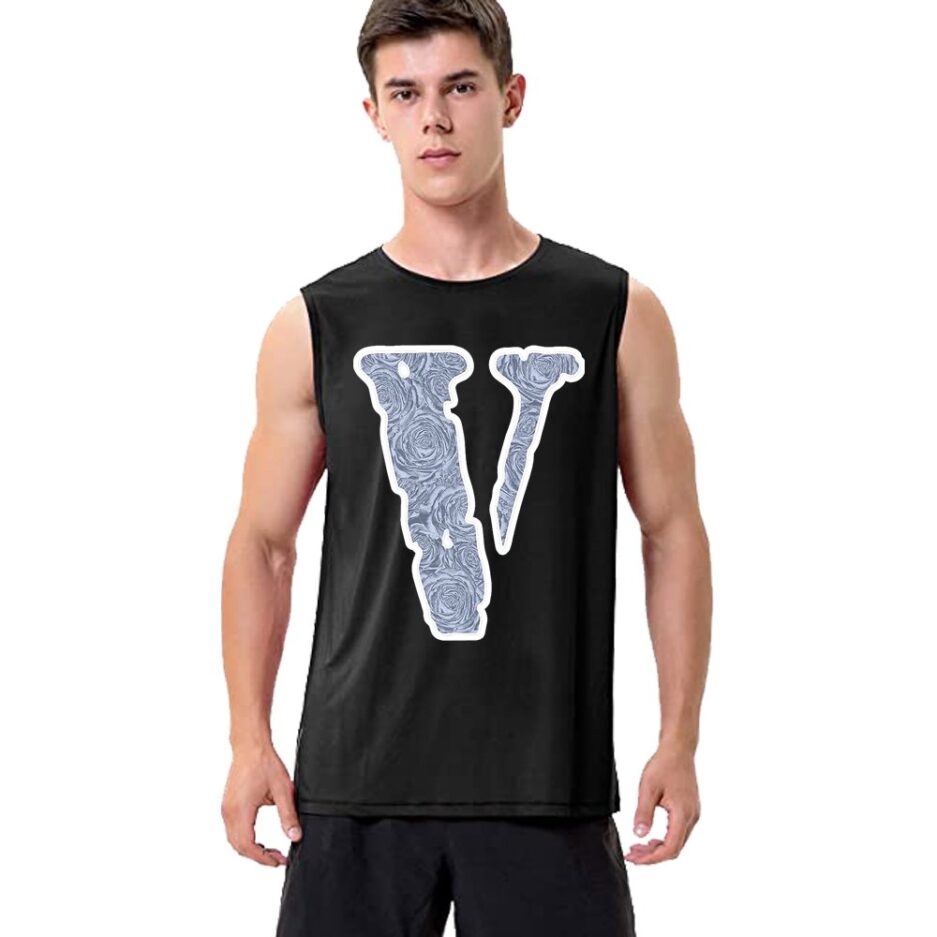 Vlone Friend Big V Letter Sleeveless Shirt 4