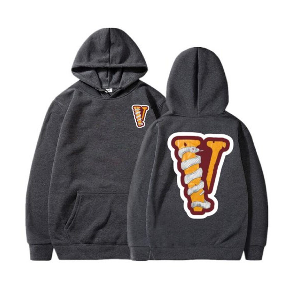 Vlone Gray Snake Edition Hoodie (5)