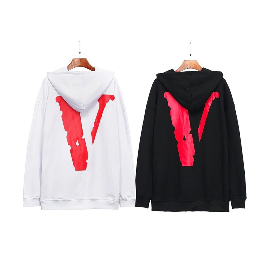 Vlone Logo Printed Long Sleeve Hoodie (2)