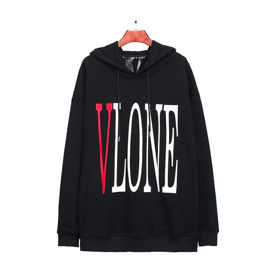 Vlone Logo Printed Long Sleeve Hoodie (4)