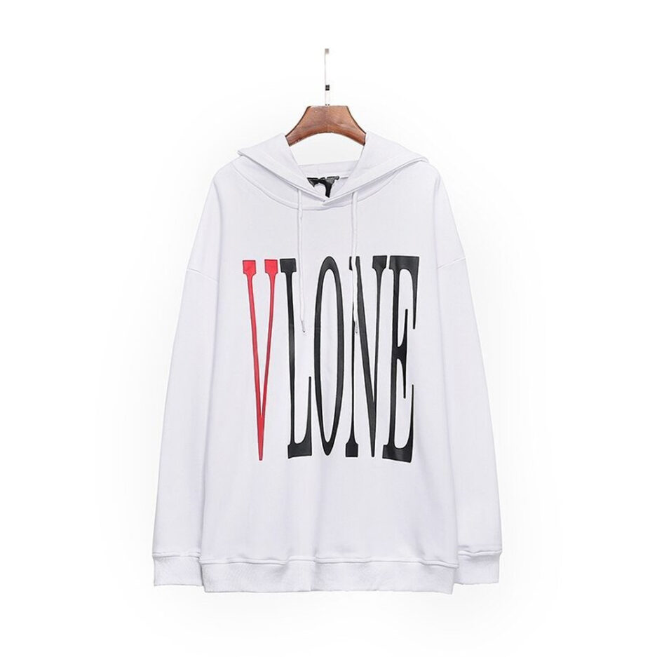 Vlone Logo Printed Long Sleeve Hoodie (6)