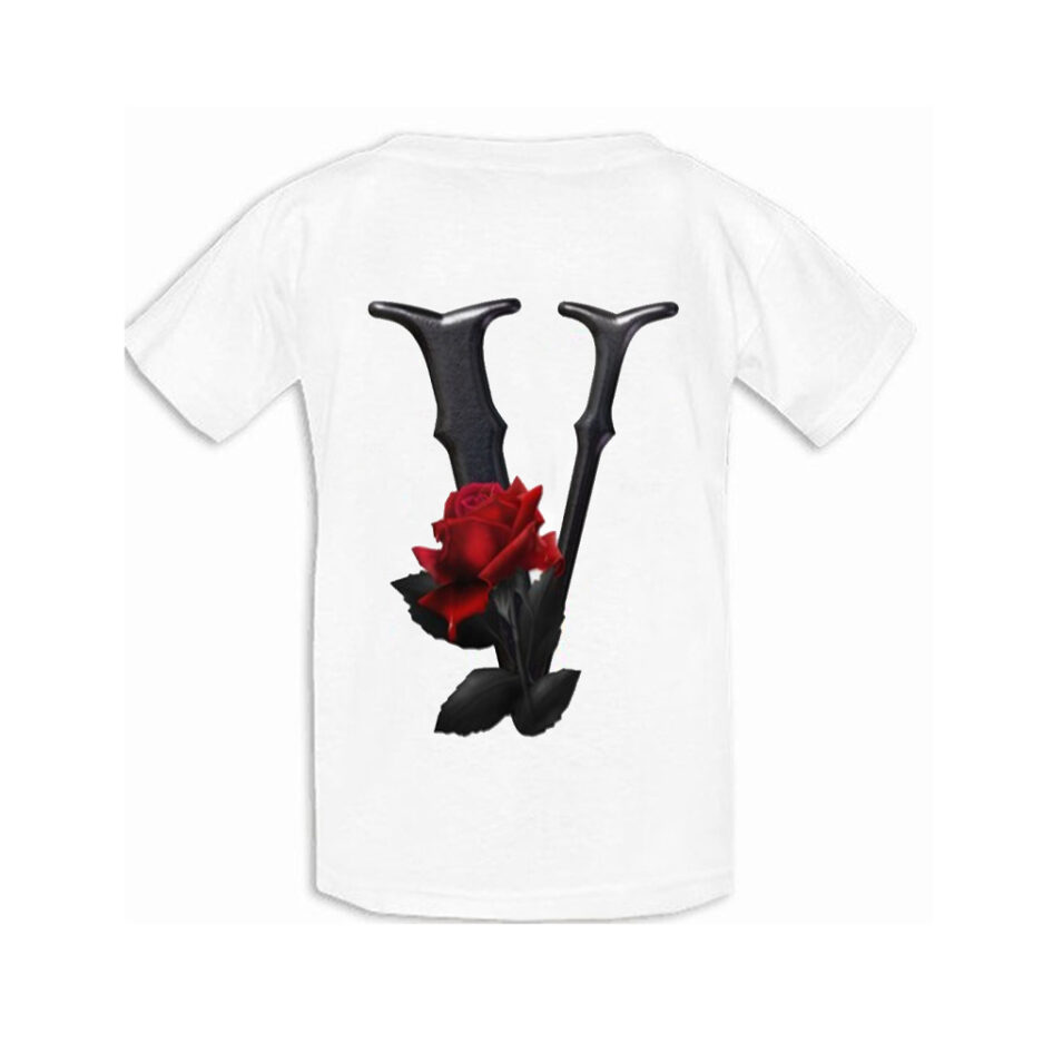 Vlone Red Flowers T Shirt (2)